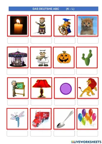 Das deutsche Alphabet  KL