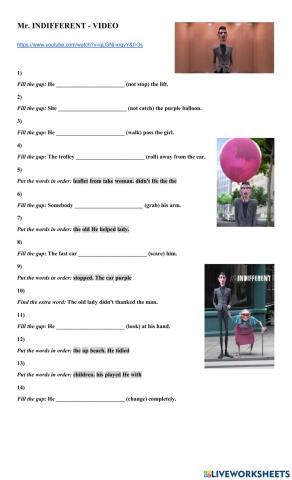 Animated short film - Mr. Indifferent.