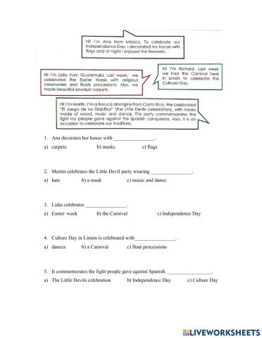 Reading Comprehension