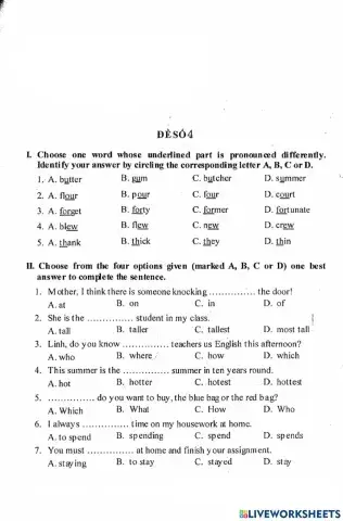English test