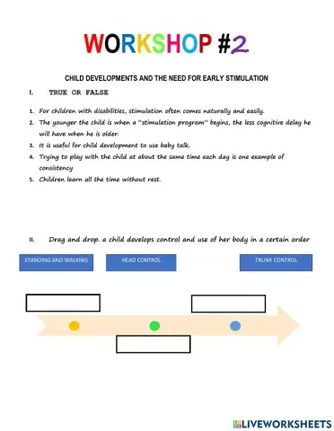 Early stimulation and child development