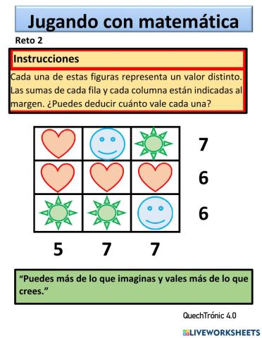 Jugando con Matemática