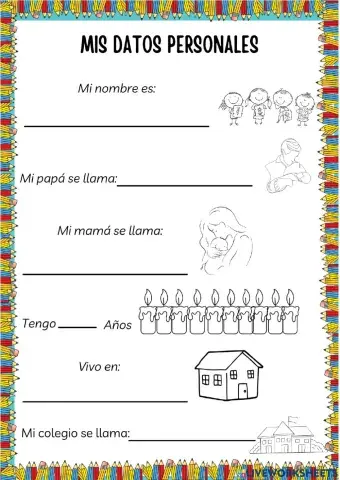 Ficha de datos personales