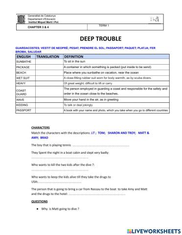 DEEP TROIBLE CHPT 3 - 4