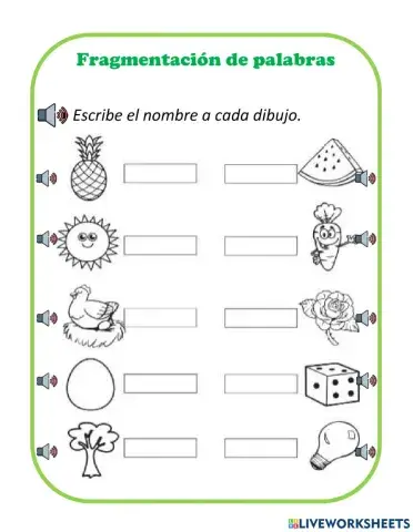 Ejercicios de Dislexia