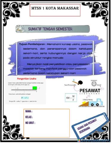Sts usaha dan pesawat sederhana