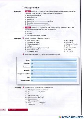 Unit 2 English for construction 1 p18