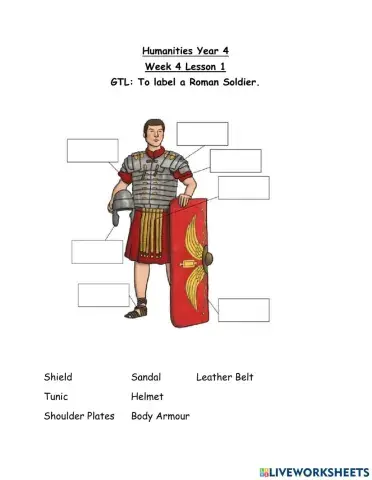 DIS Year 4 Humanities Roman Soldier