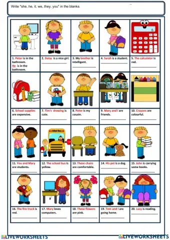 Subject pronouns