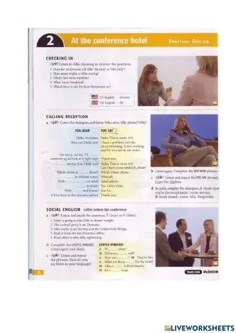 In the conference hotel