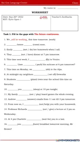 Pear future continuous