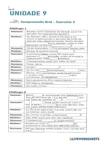 Unidade 9 pretérito perfeito