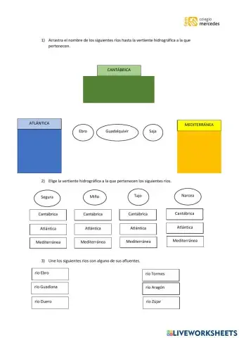 Ríos y vertientes hidrográficas