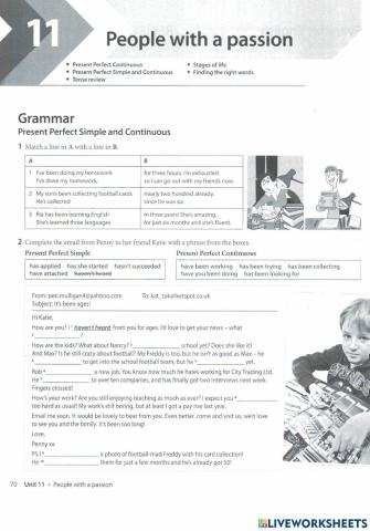 Present Perfect vs Continuous