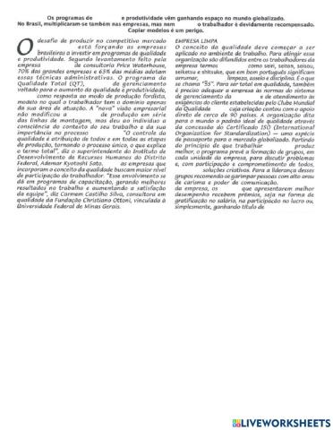 Avançado - Complete os espaços de acordo com o áudio