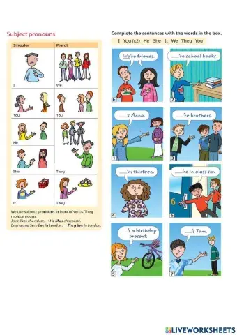 O2 Review Subject and Object Pronouns