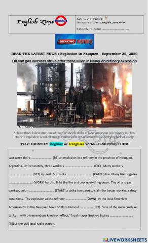 Breaking News Explosion in Neuquen 2022