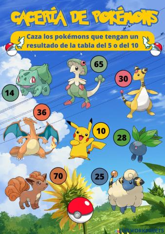 Cacería de pokémons