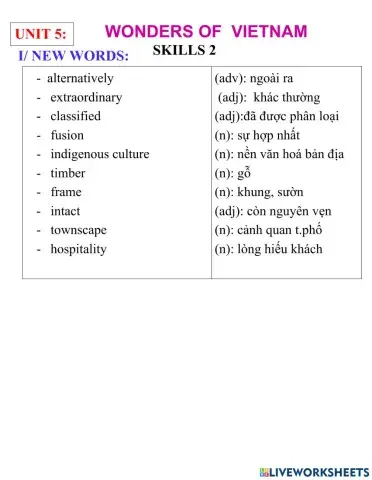 English 9- unit 5- skills 2