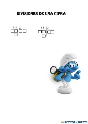 Divisiones de una cifra