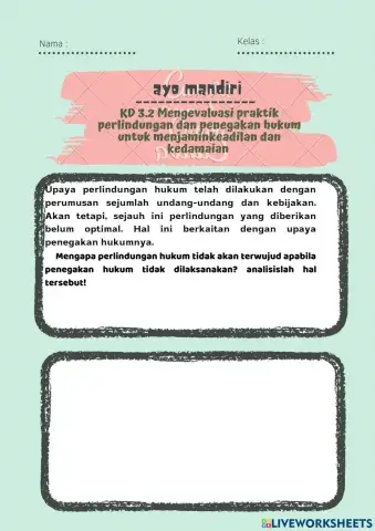 Tugas mandiri mat. hukum pertemuan 1