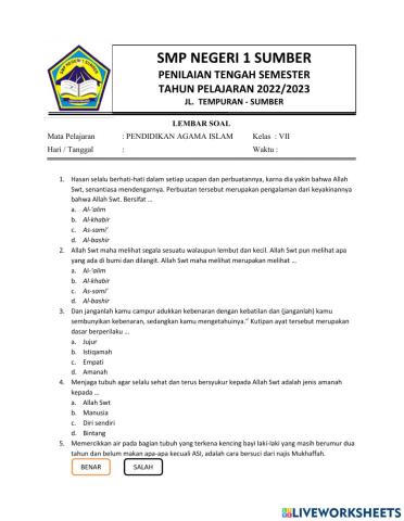 Pendidikan agama islam