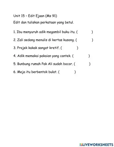 Tahun 2 Unit 15 Ms 91