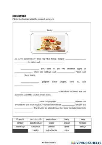 How to make a sandwich?