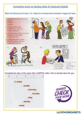 AET Prep School Hello & Personal Details