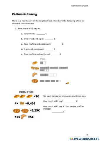 Pi Sweet - Fractions