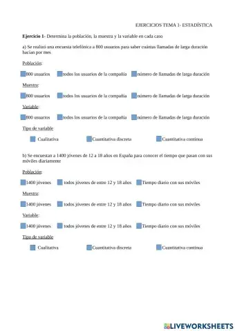 Definiciones básicas de estadístuca