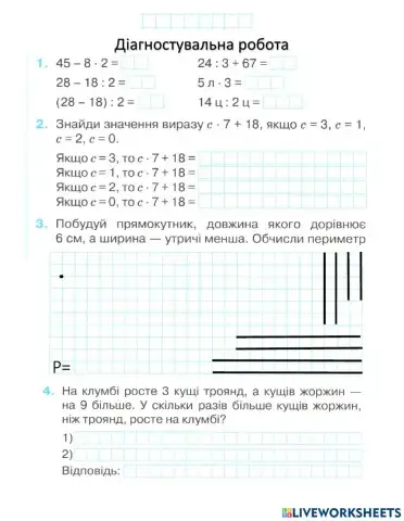 Діагностувальна робота 1