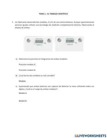 El trabajo científico