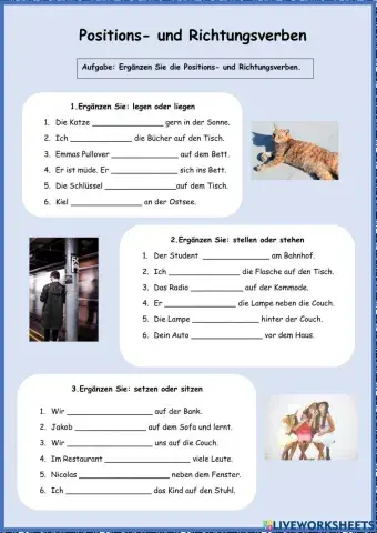 Positions- und Richtungsverben
