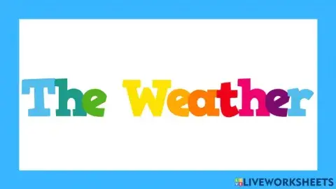 Listen and repeat: The weather