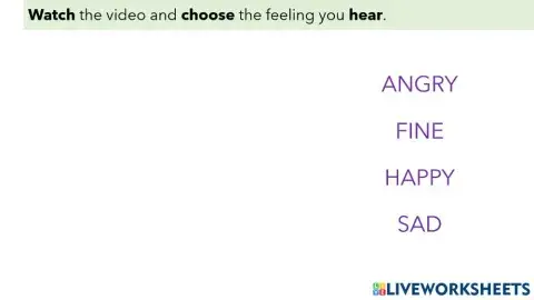 L3 - A17 - Feelings, Listening and Reading