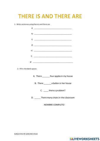 There is and There are