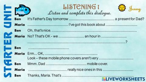 Grade 6 - starter unit - lis 1