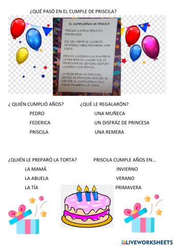 ¿qué pasó en el cumple de priscila?