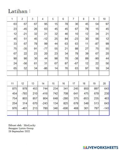 Latihan pul 10 bar rat 5 bar 2nd