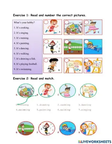 Tiếng anh lớp 3 - worksheet no.8