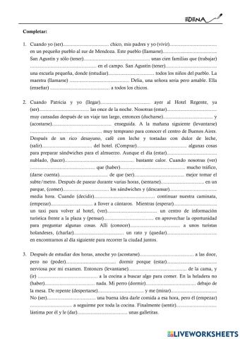 Perfecto simple-Imperfecto 00