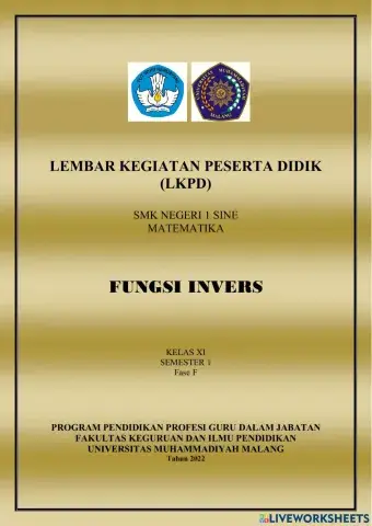 Lembar kerja peserta didik