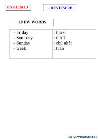 English 3- review 2b