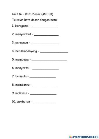 Tahun 2 Unit 16 Ms 101