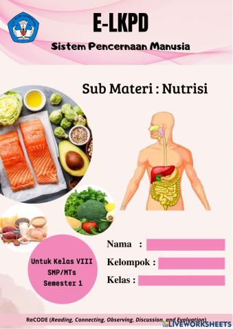 LKPD Sistem Pencernaan -Nutrisi-