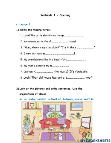 Webkids 1 - Spelling - Lesson 2