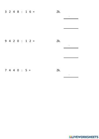 Dělení přirozených čísel