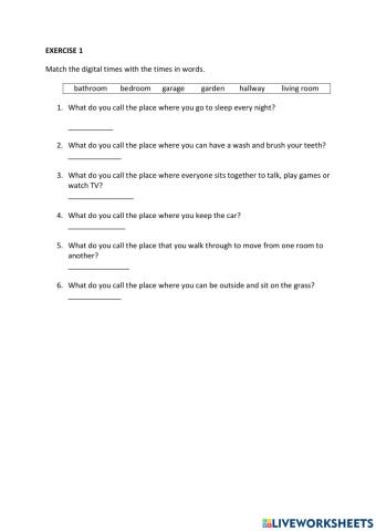 IE0, Unit 2, Grammar and Vocabulary, Exercise 1