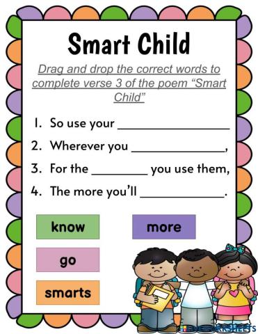 Smart Child Poem - Verse 3